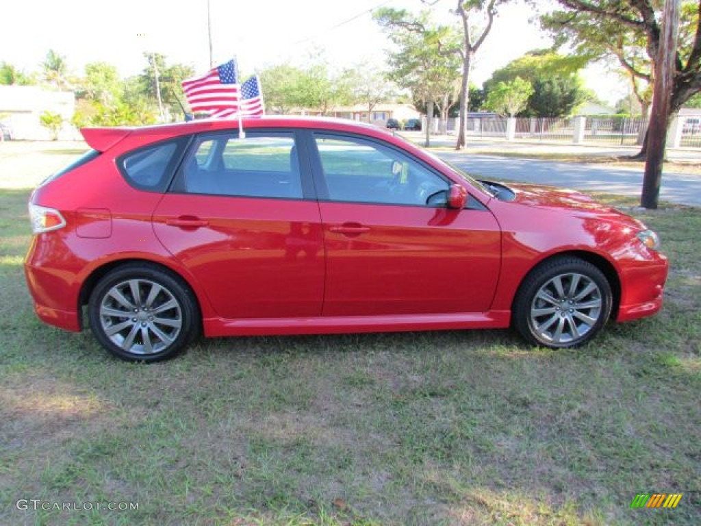 Lightning Red 2009 Subaru Impreza WRX Wagon Exterior Photo #78855771