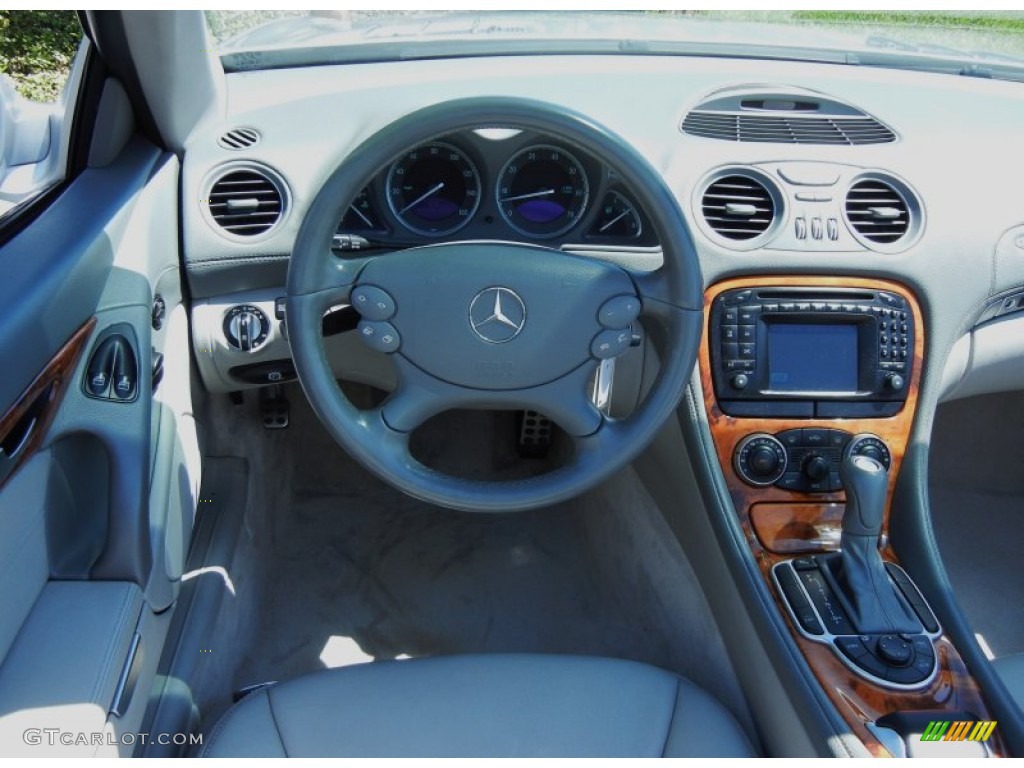 2003 Mercedes-Benz SL 500 Roadster Ash Steering Wheel Photo #78855905