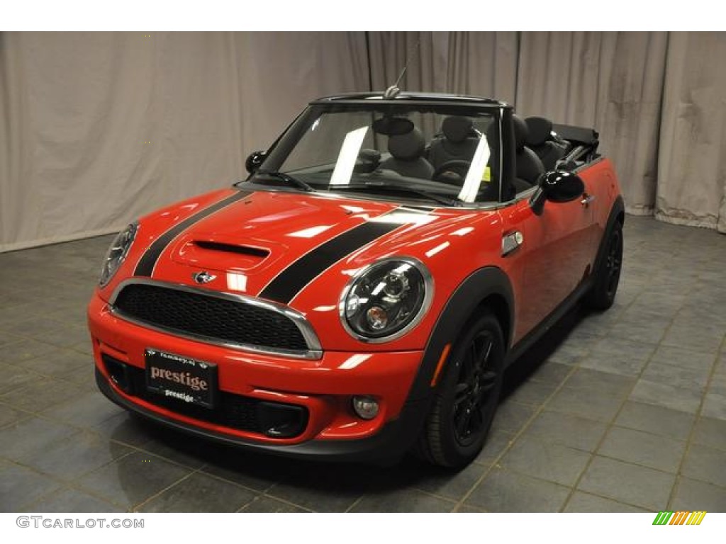 2013 Cooper S Convertible - Chili Red / Carbon Black photo #1