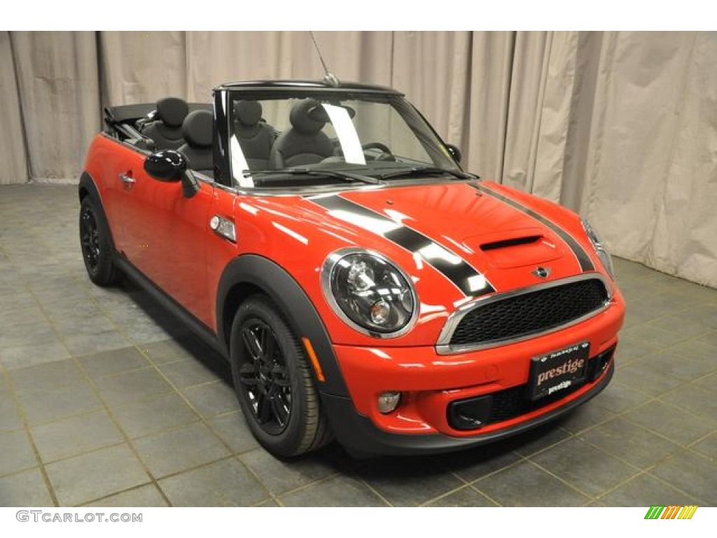 2013 Cooper S Convertible - Chili Red / Carbon Black photo #4