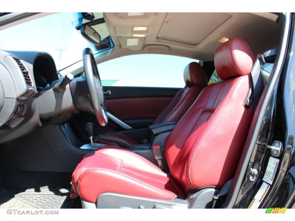 Red Interior 2011 Nissan Altima 3.5 SR Coupe Photo #78858547
