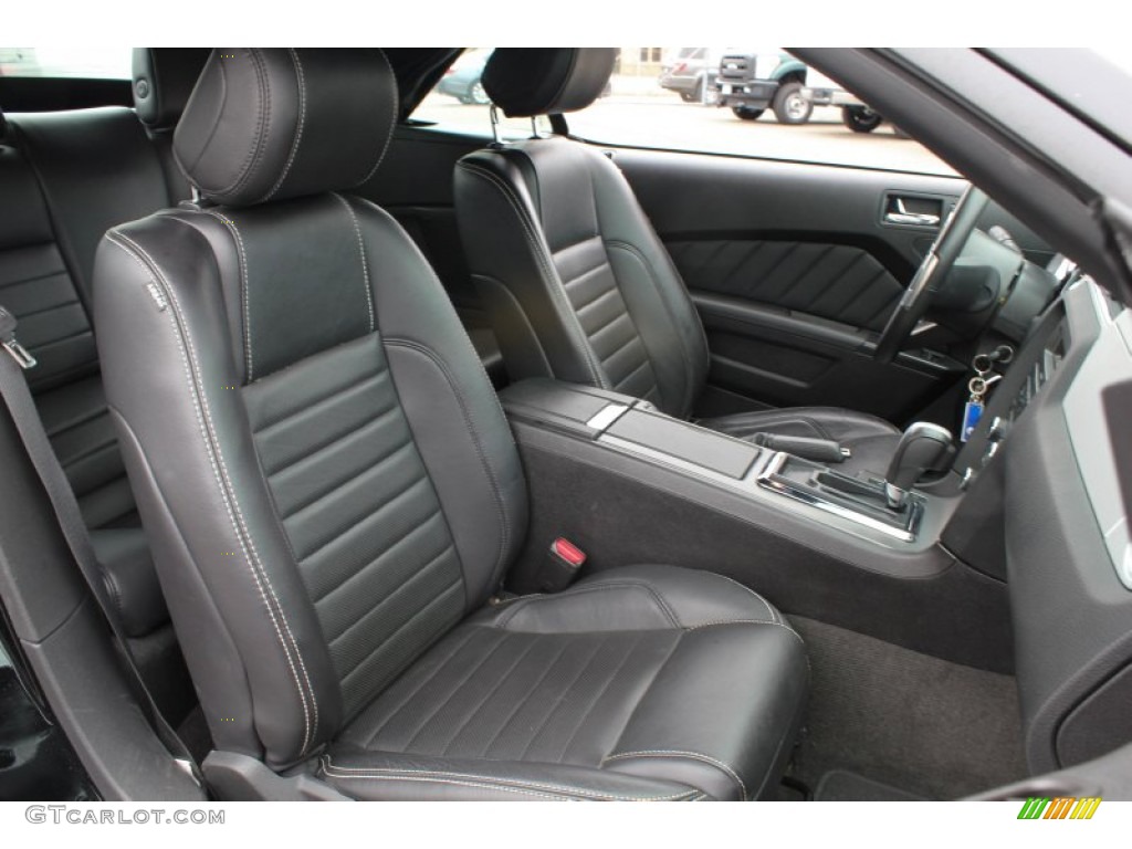 Charcoal Black Interior 2013 Ford Mustang V6 Premium Convertible Photo #78859143