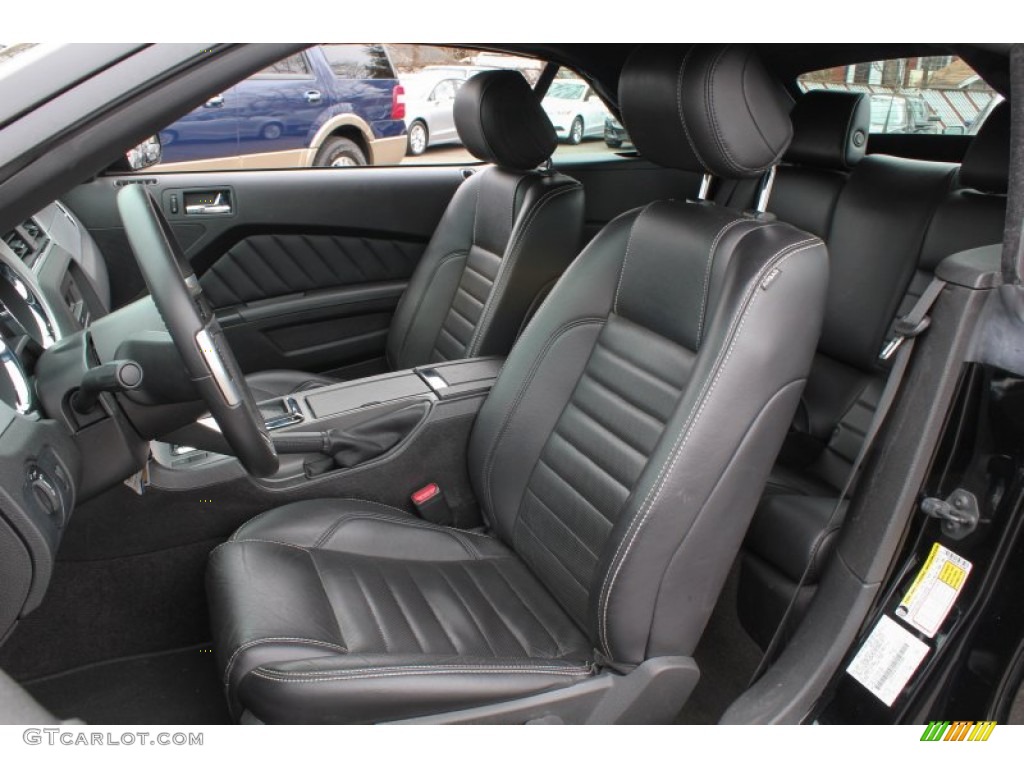 Charcoal Black Interior 2013 Ford Mustang V6 Premium Convertible Photo #78859180