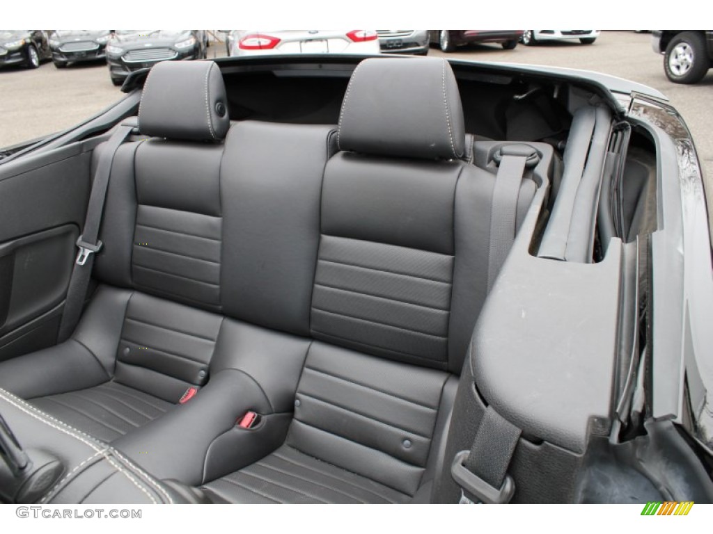 Charcoal Black Interior 2013 Ford Mustang V6 Premium Convertible Photo #78859273