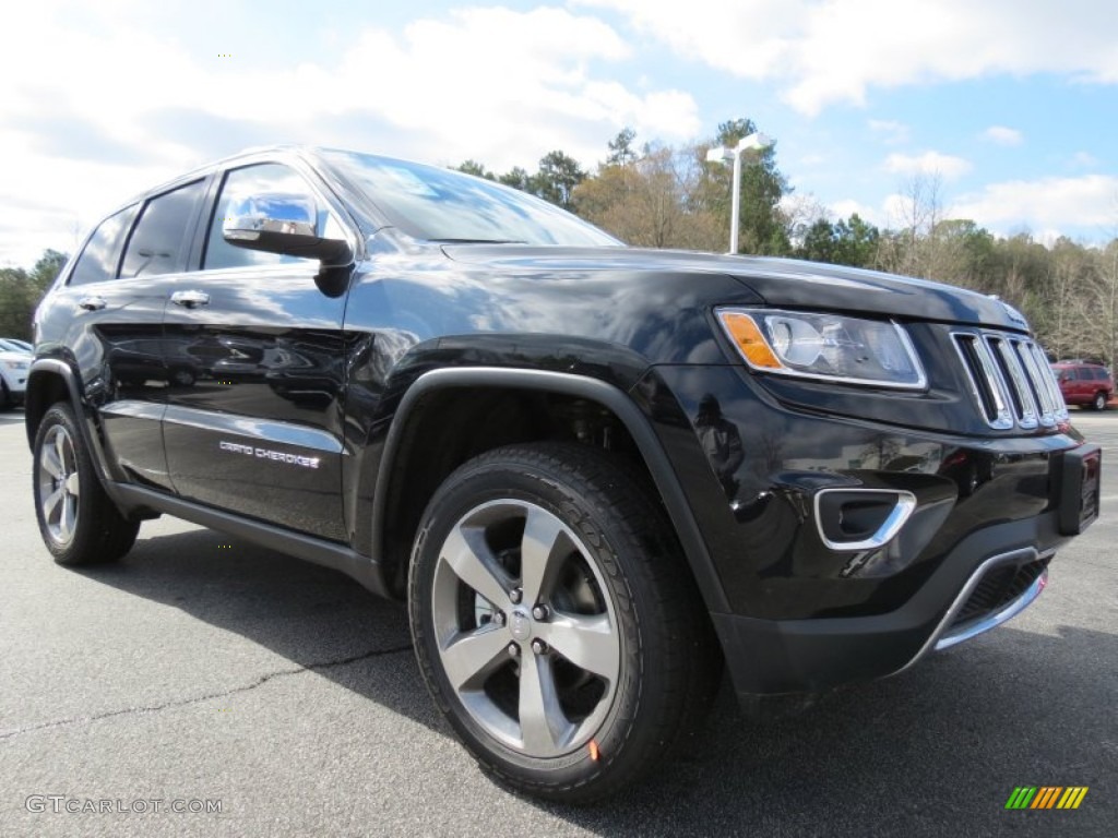 Brilliant Black Crystal Pearl 2014 Jeep Grand Cherokee Limited Exterior Photo #78860596