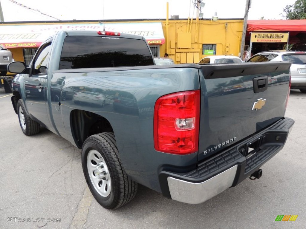 2008 Silverado 1500 Work Truck Regular Cab - Blue Granite Metallic / Dark Titanium photo #5