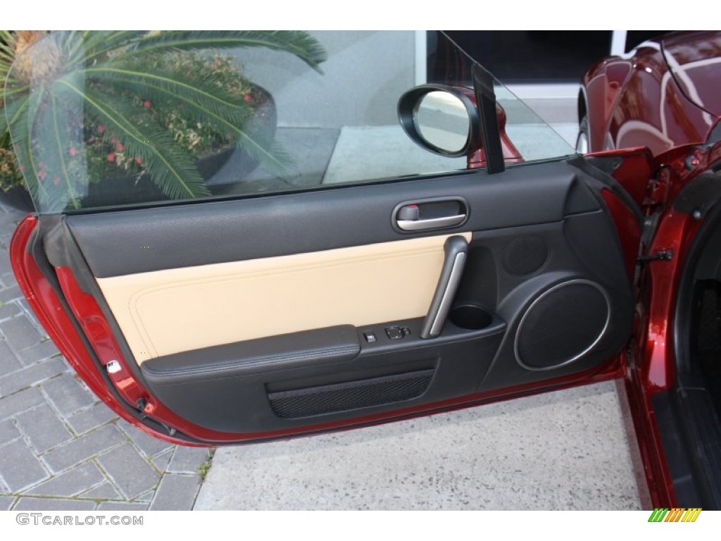 2010 Mazda MX-5 Miata Grand Touring Roadster Dune Beige Door Panel Photo #78861239