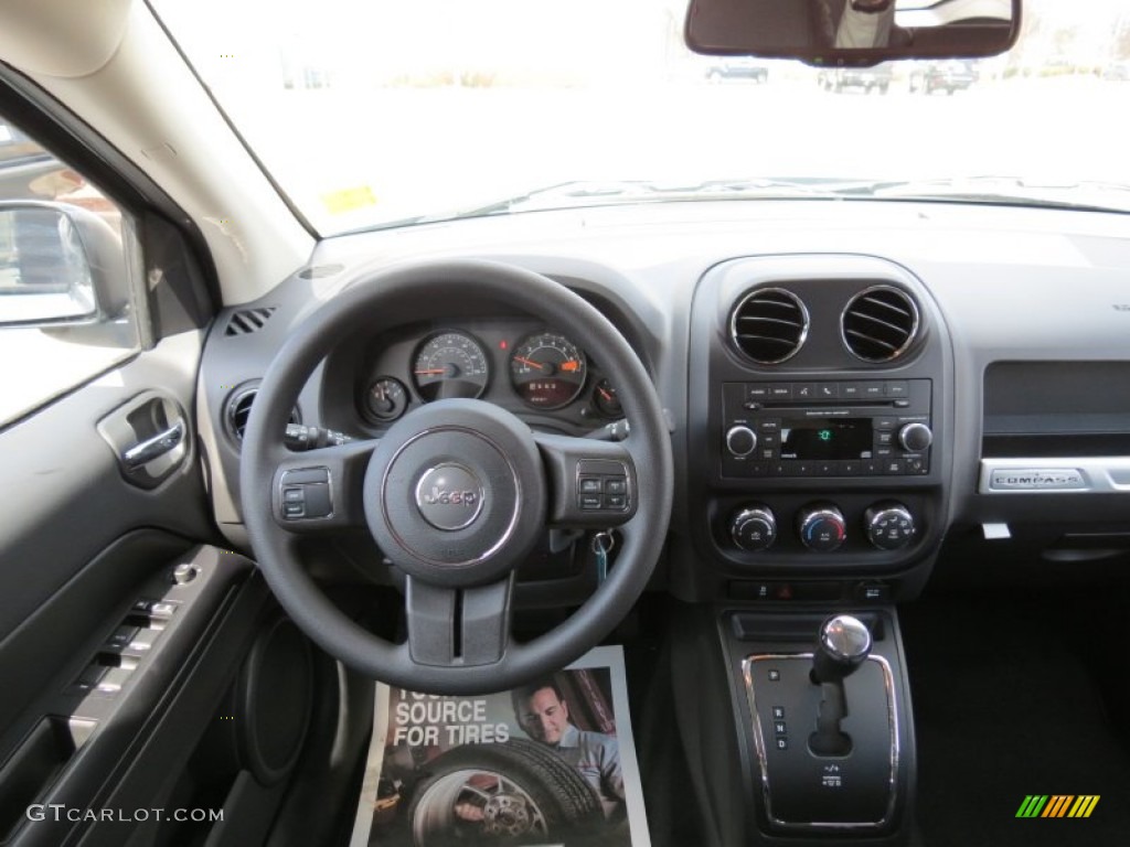 2014 Jeep Compass Sport Dark Slate Gray Dashboard Photo #78861739
