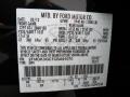 UH: Tuxedo Black Metallic 2012 Ford Edge SE Color Code