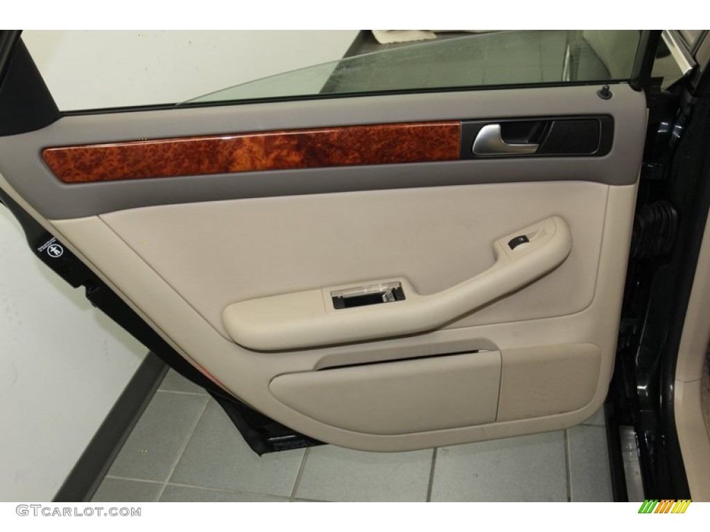 2004 Audi A6 2.7T S-Line quattro Sedan Beige Door Panel Photo #78862654