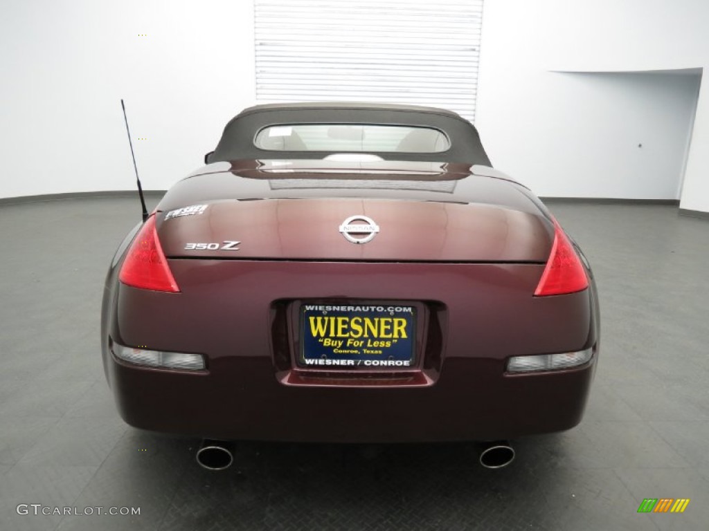 2006 350Z Touring Roadster - Interlagos Fire Metallic / Charcoal Leather photo #6