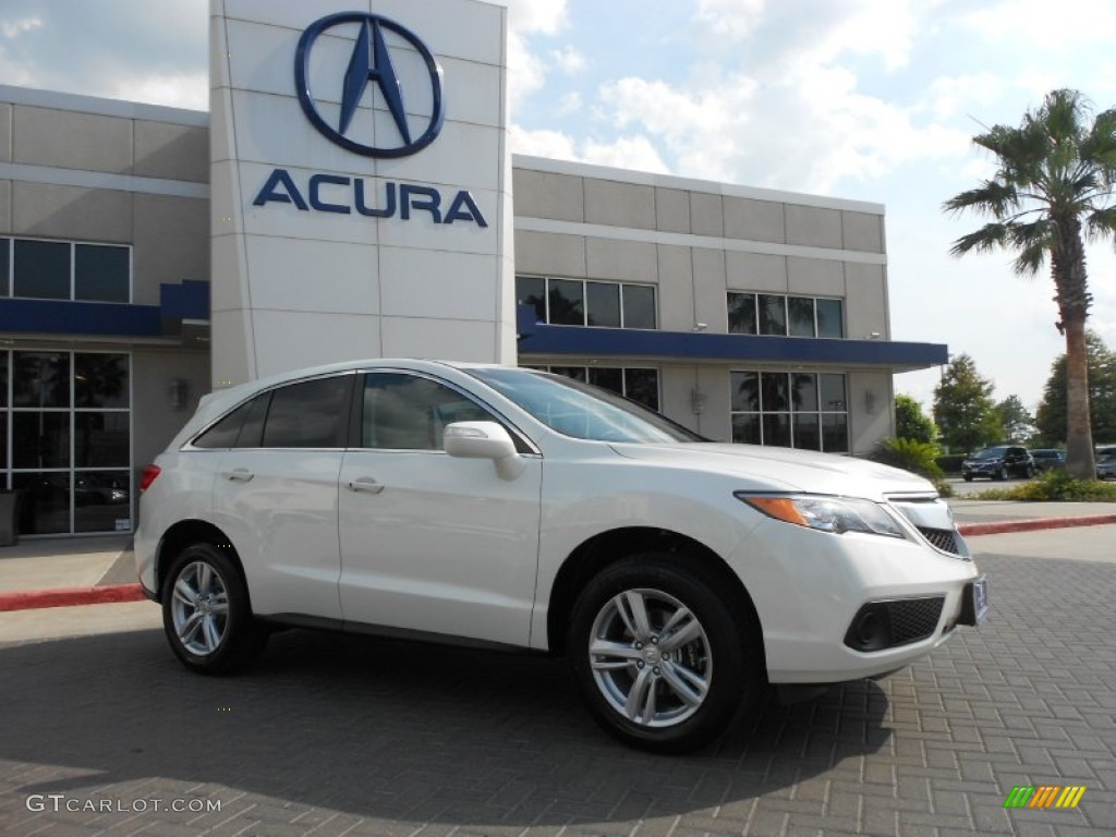 2013 RDX Technology AWD - White Diamond Pearl / Parchment photo #1