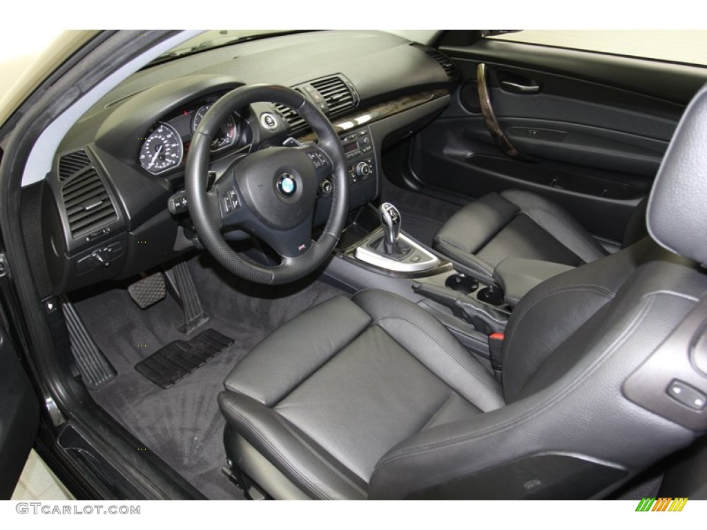 Black Interior 2011 BMW 1 Series 135i Coupe Photo #78863812