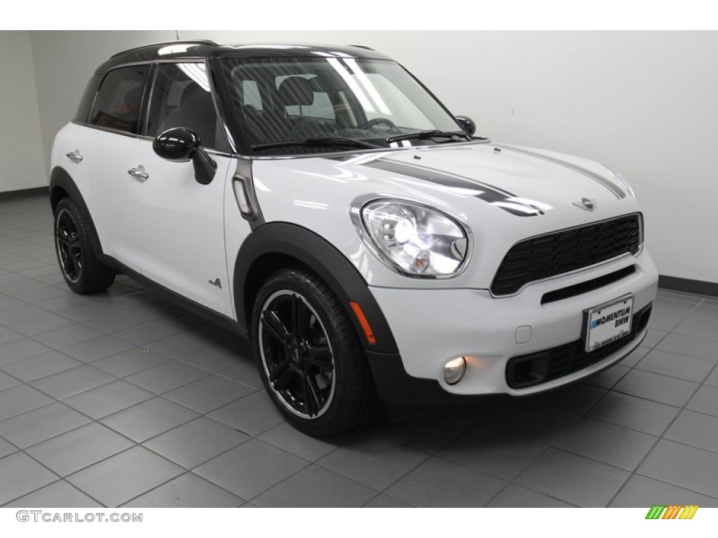 Light White Mini Cooper