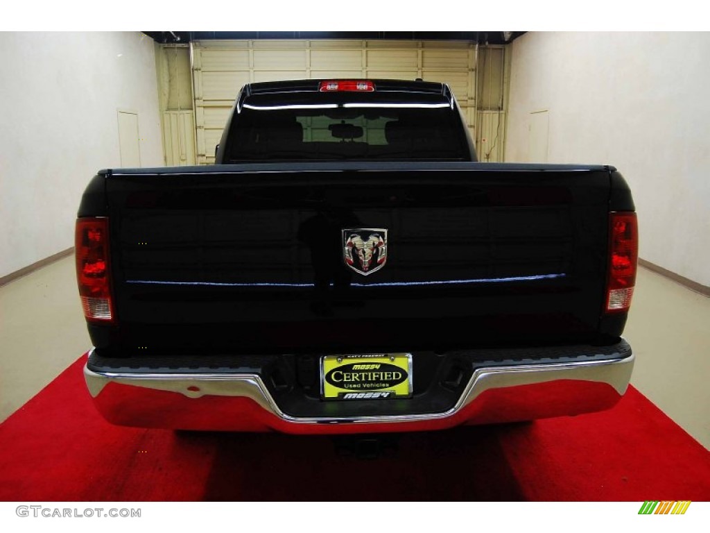 2011 Ram 1500 ST Quad Cab - Brilliant Black Crystal Pearl / Dark Slate Gray/Medium Graystone photo #5