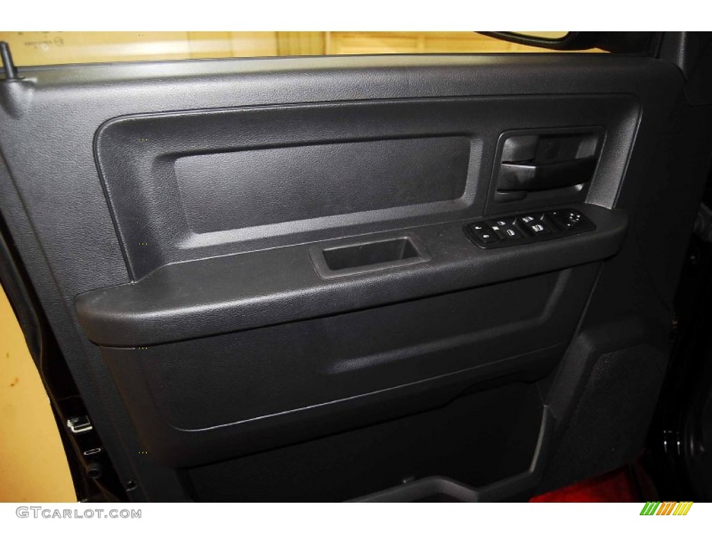 2011 Ram 1500 ST Quad Cab - Brilliant Black Crystal Pearl / Dark Slate Gray/Medium Graystone photo #9