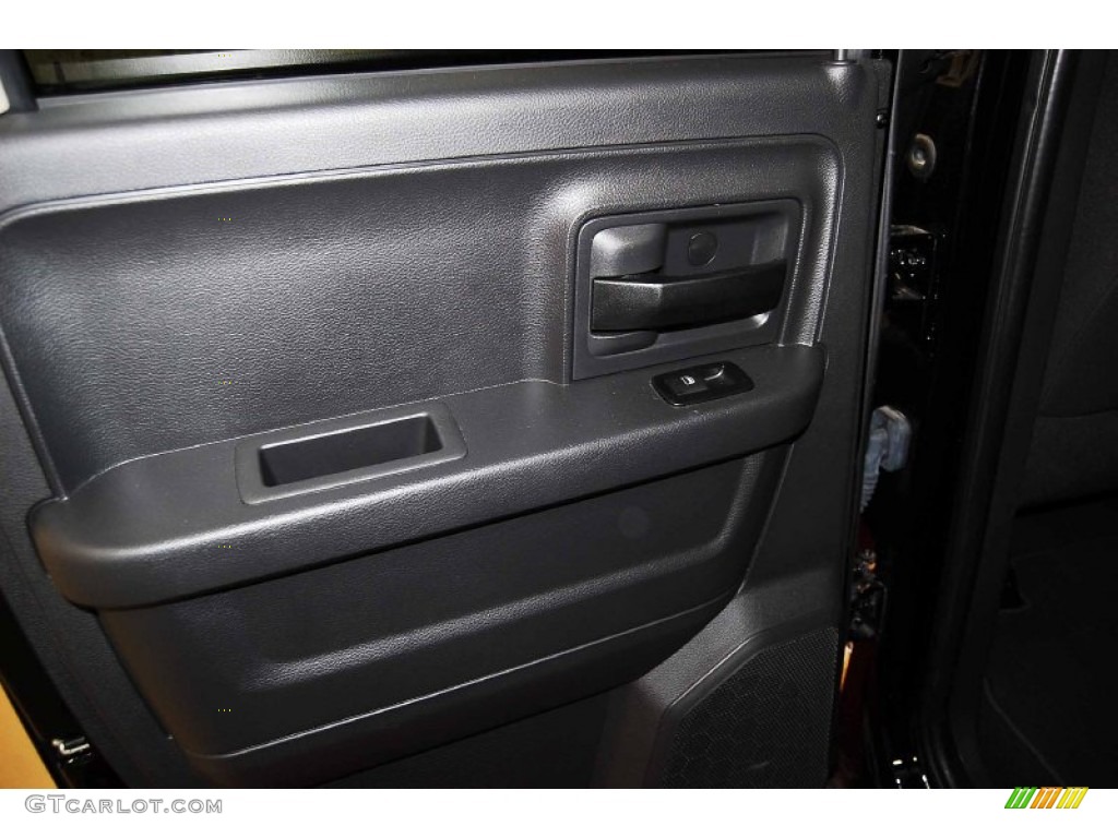 2011 Ram 1500 ST Quad Cab - Brilliant Black Crystal Pearl / Dark Slate Gray/Medium Graystone photo #13