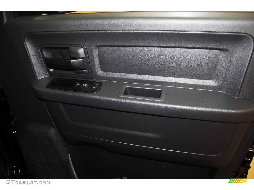 2011 Ram 1500 ST Quad Cab - Brilliant Black Crystal Pearl / Dark Slate Gray/Medium Graystone photo #17