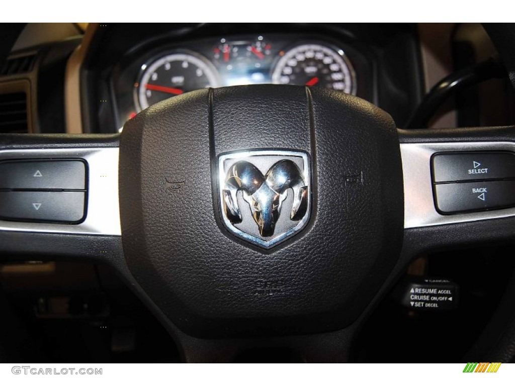 2011 Ram 1500 ST Quad Cab - Brilliant Black Crystal Pearl / Dark Slate Gray/Medium Graystone photo #21