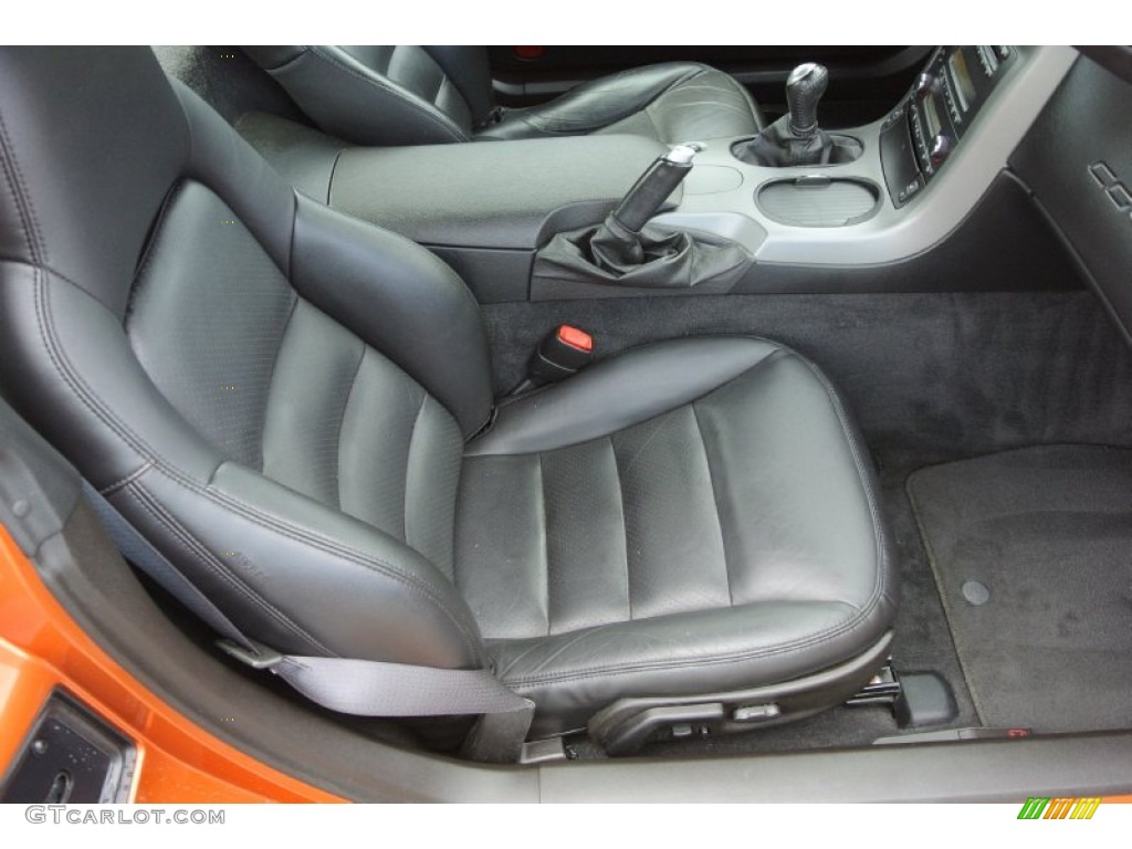 2007 Corvette Coupe - Atomic Orange Metallic / Ebony photo #23