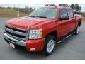 2009 Victory Red Chevrolet Silverado 1500 LT Crew Cab 4x4  photo #1