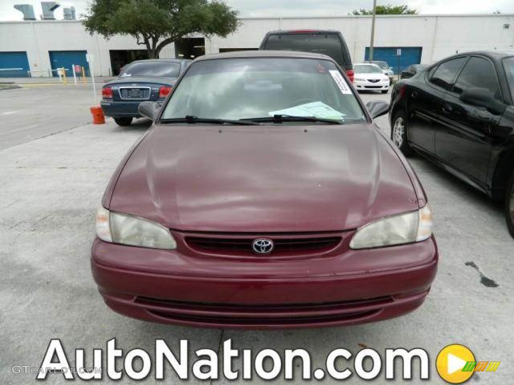 1998 Corolla VE - Ruby Red Pearl Metallic / Gray photo #1