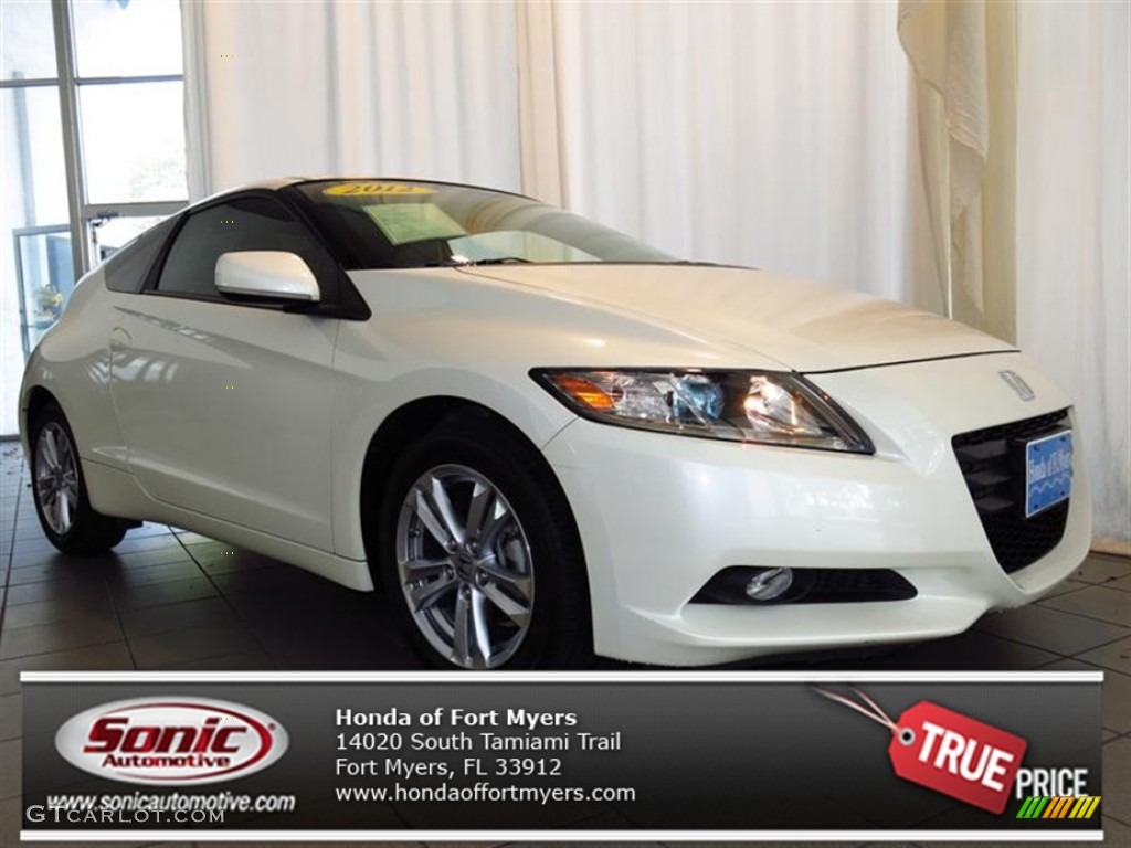 2012 CR-Z EX Sport Hybrid - Premium White Pearl / Black photo #1