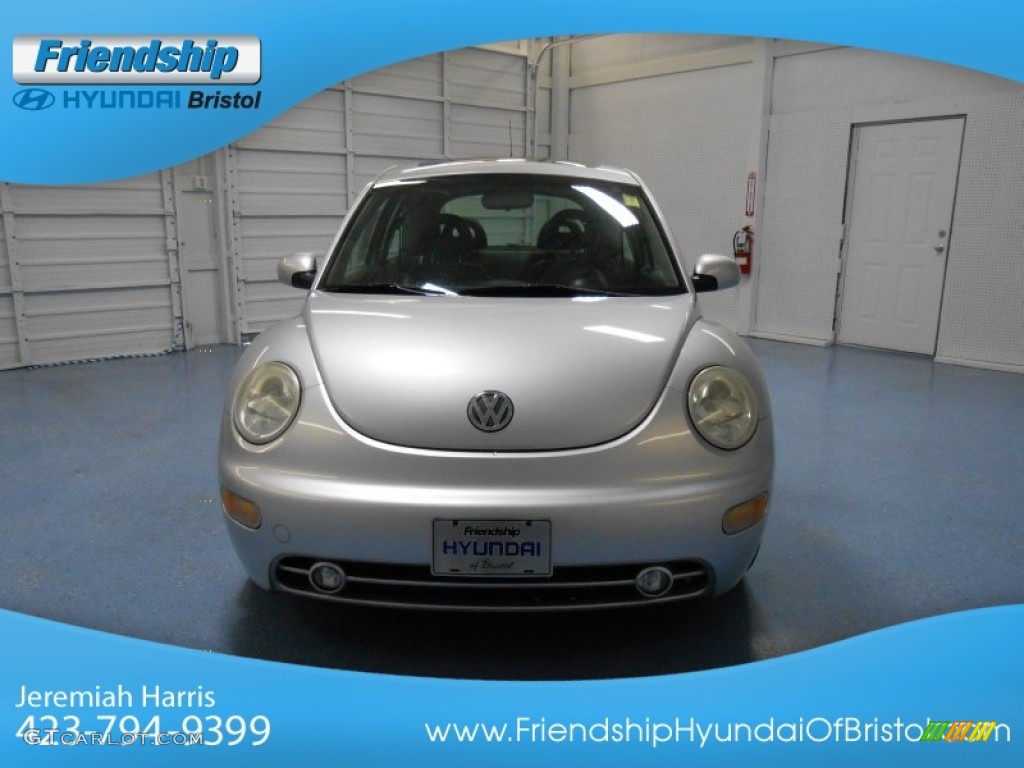 2001 New Beetle GLS TDI Coupe - Silver Arrow Metallic / Black photo #3