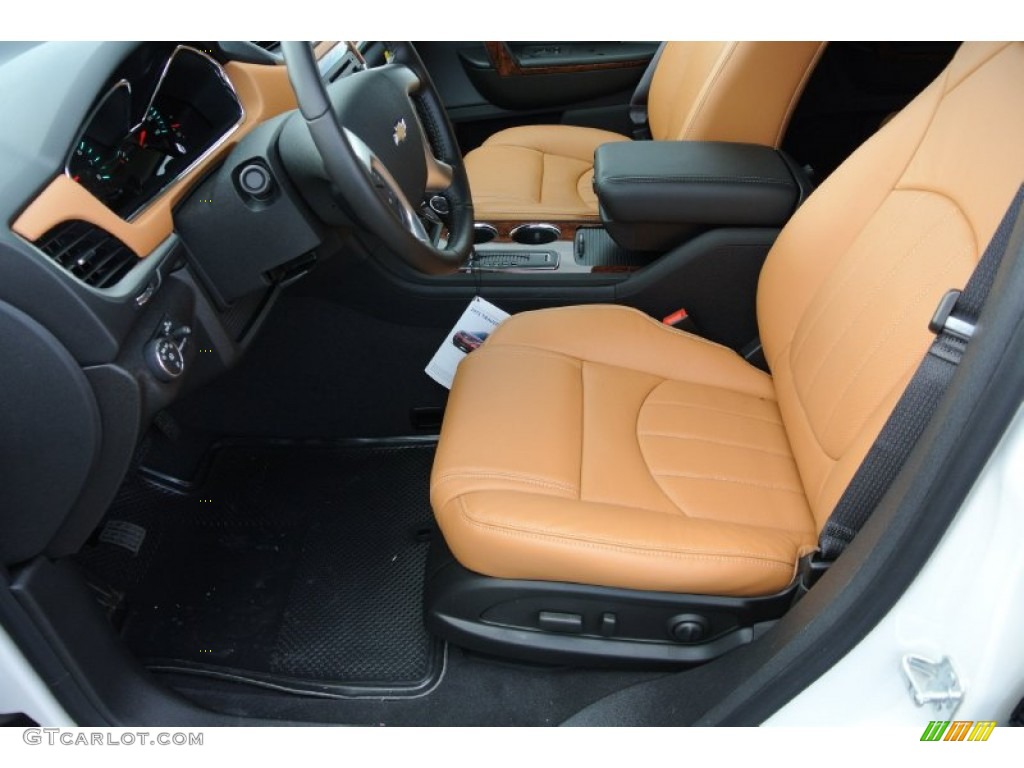 Ebony/Mojave Interior 2013 Chevrolet Traverse LTZ Photo #78870190