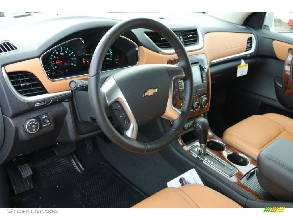 Ebony/Mojave Interior 2013 Chevrolet Traverse LTZ Photo #78870463