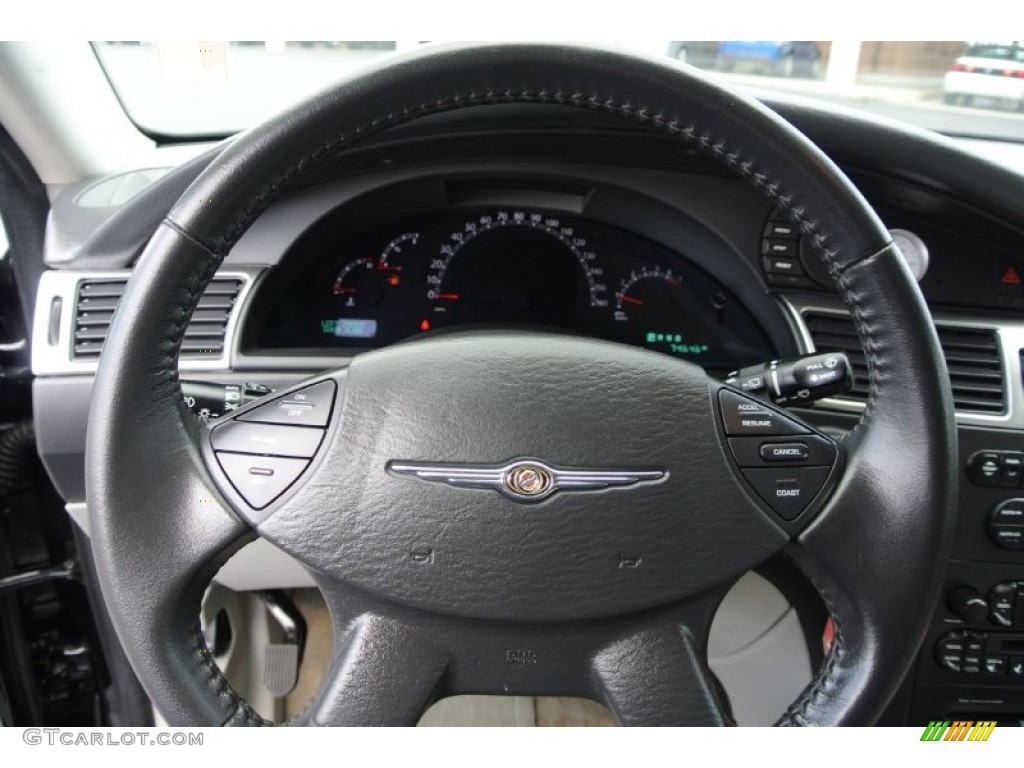 2008 Chrysler Pacifica Touring Pastel Slate Gray Steering Wheel Photo #78870690