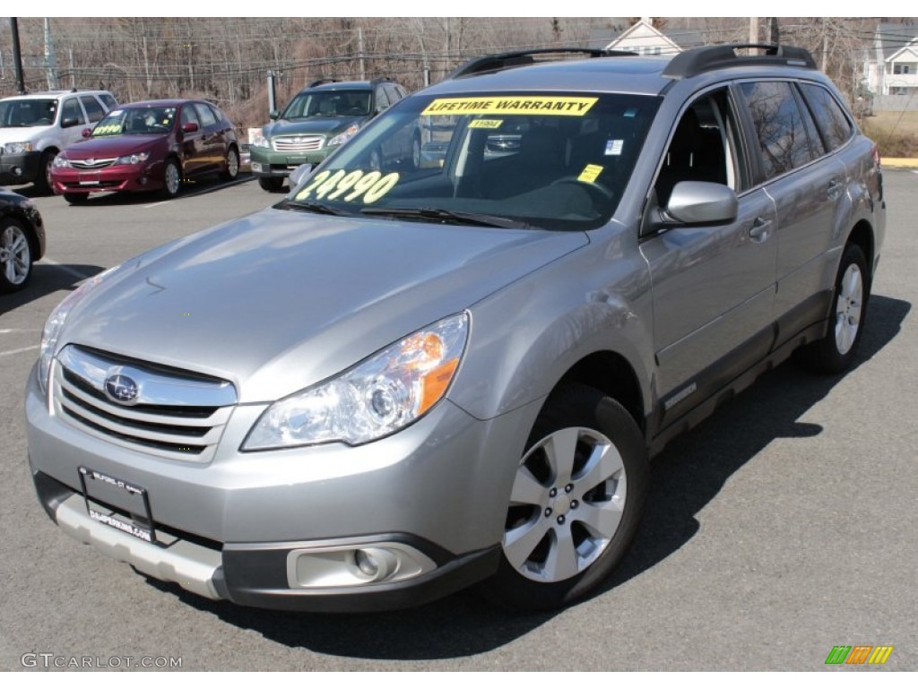 2011 Outback 2.5i Limited Wagon - Steel Silver Metallic / Off Black photo #3