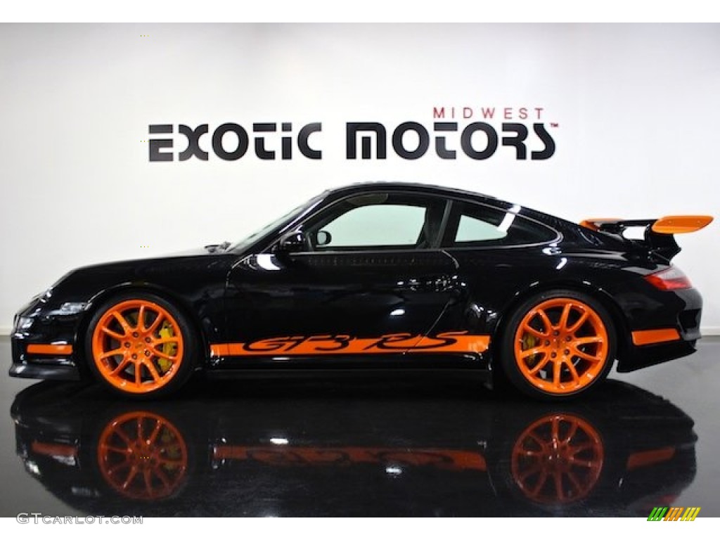 2007 911 GT3 RS - Black/Orange / Black w/Alcantara photo #1