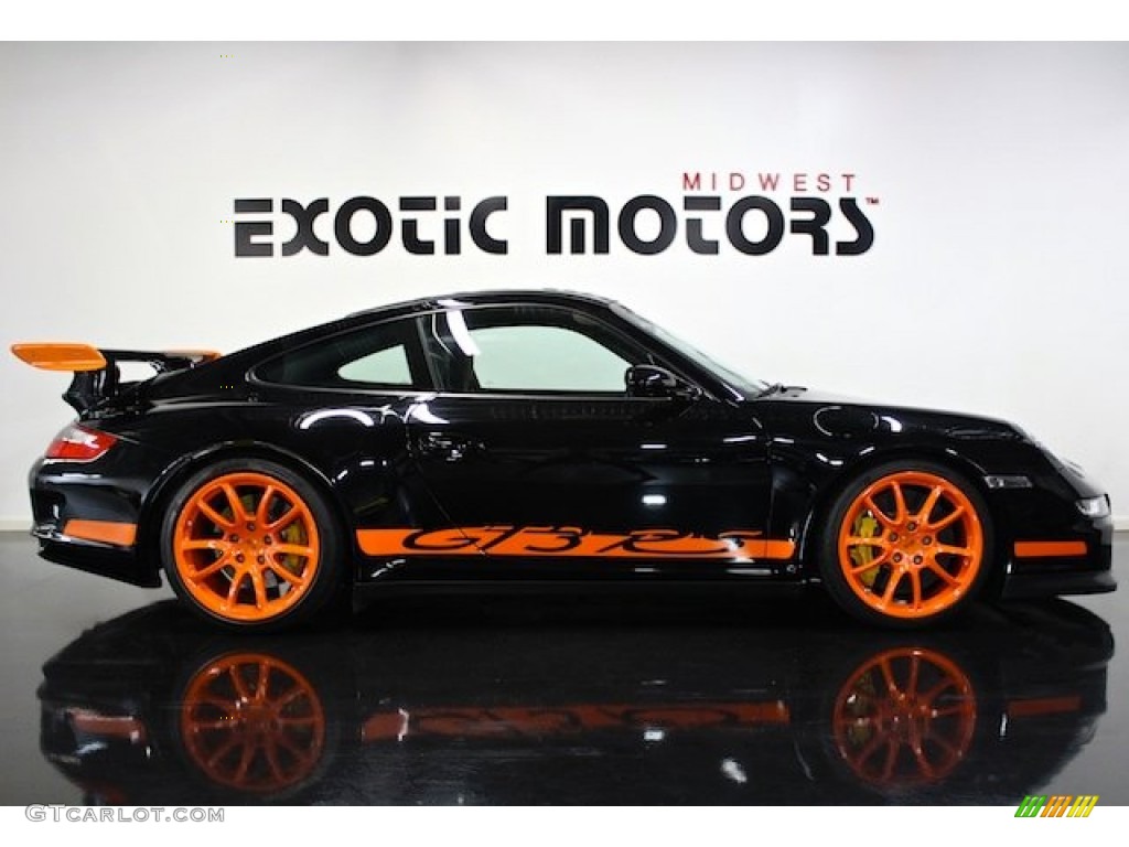 2007 911 GT3 RS - Black/Orange / Black w/Alcantara photo #2