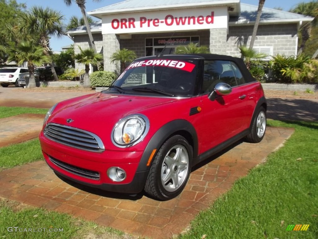 2010 Cooper Convertible - Chili Red / Grey/Carbon Black photo #1