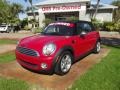 2010 Chili Red Mini Cooper Convertible  photo #1