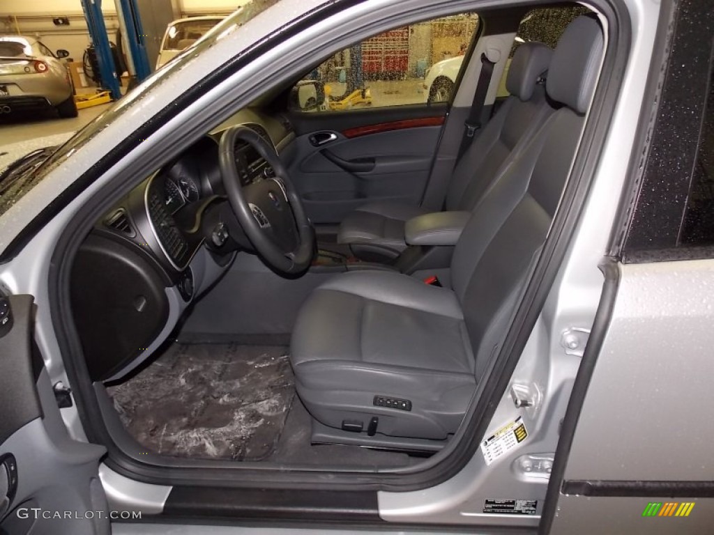 Black/Gray Interior 2007 Saab 9-3 2.0T SportCombi Wagon Photo #78873174