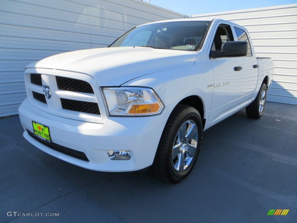 2012 Ram 1500 Express Crew Cab - Bright White / Dark Slate Gray/Medium Graystone photo #7