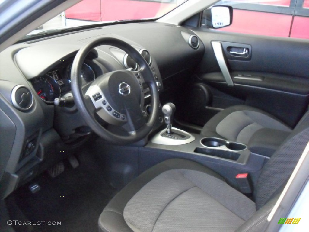 2011 Rogue SV AWD - Frosted Steel Metallic / Black photo #13