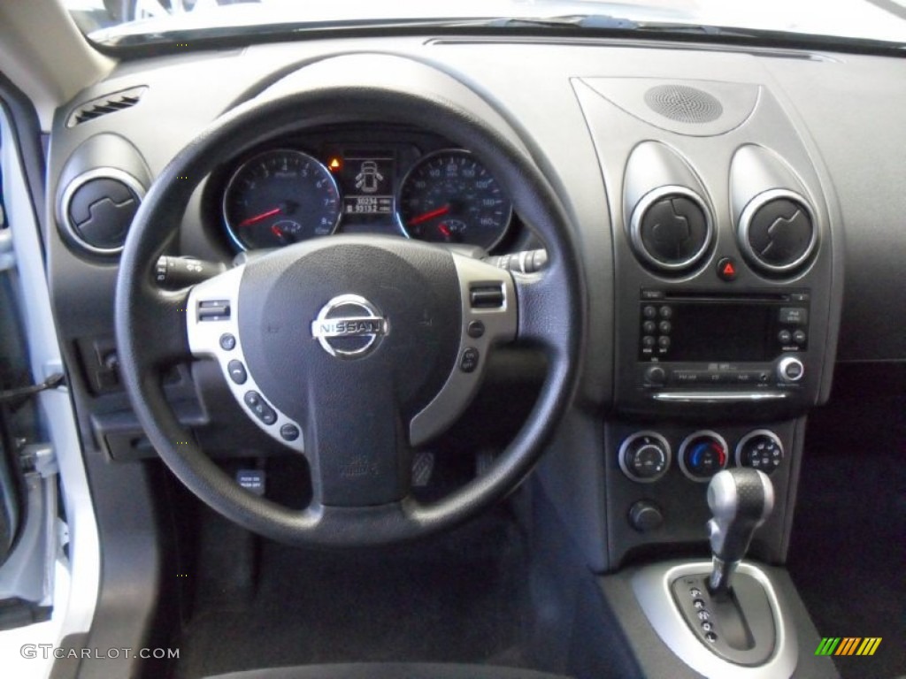 2011 Rogue SV AWD - Frosted Steel Metallic / Black photo #18