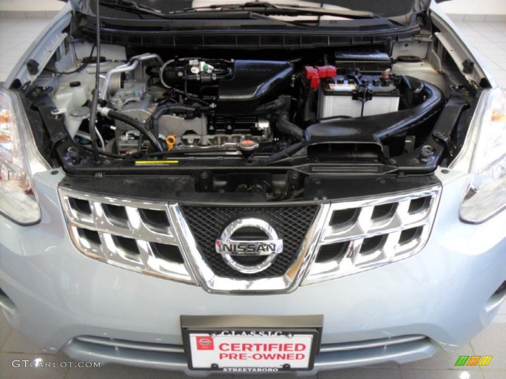 2011 Rogue SV AWD - Frosted Steel Metallic / Black photo #33