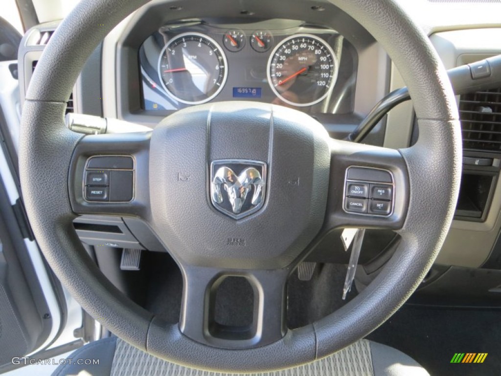 2012 Ram 1500 Express Crew Cab - Bright White / Dark Slate Gray/Medium Graystone photo #40