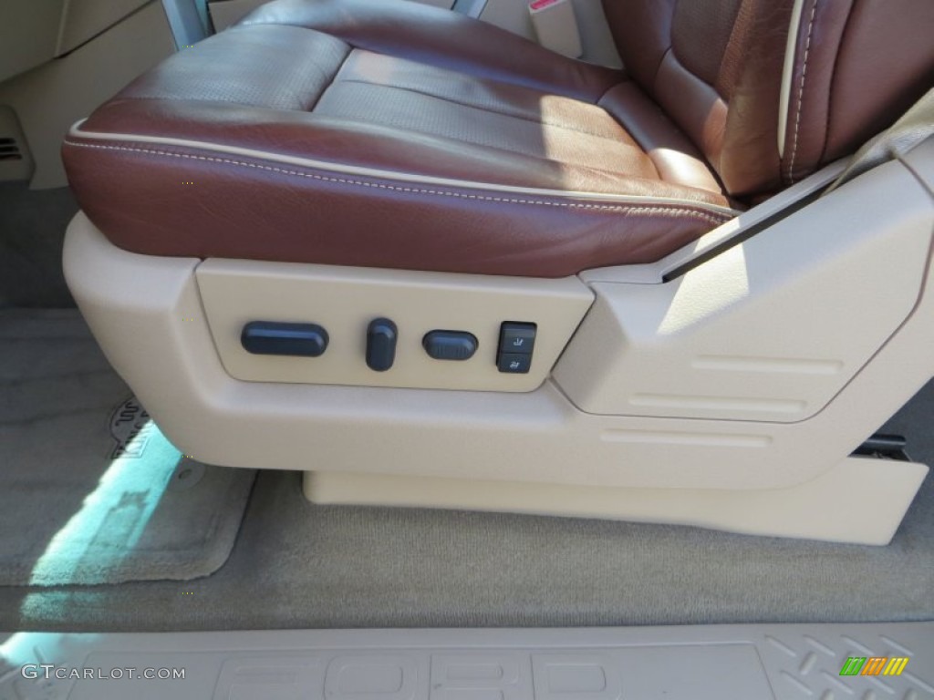 2012 F150 King Ranch SuperCrew 4x4 - White Platinum Metallic Tri-Coat / King Ranch Chaparral Leather photo #36