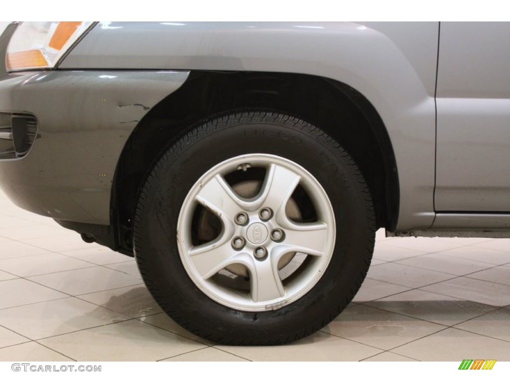 2008 Sportage LX - Steel Silver Metallic / Black photo #16