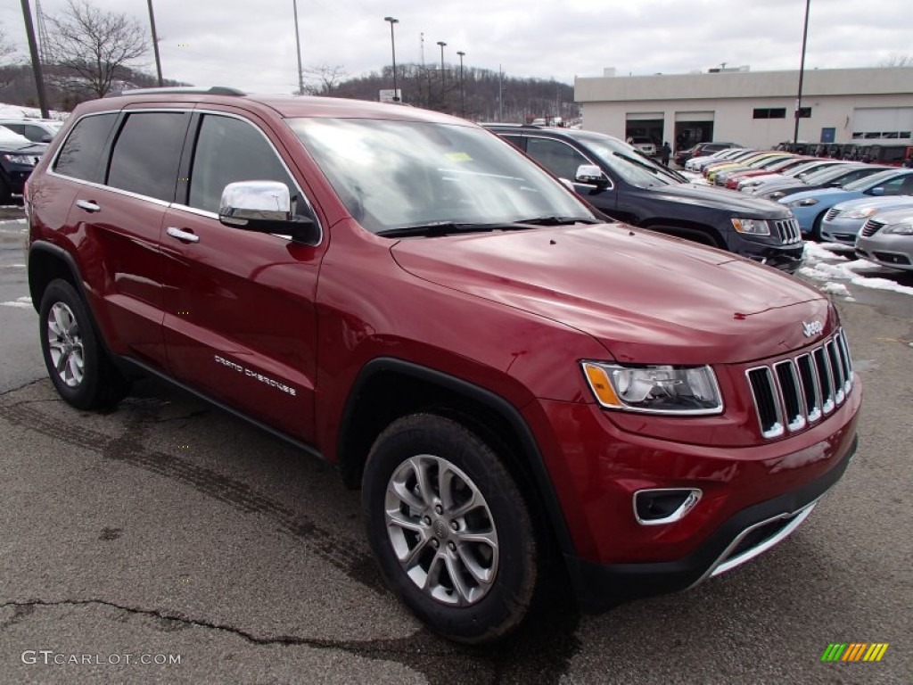 Deep Cherry Red Crystal Pearl 2014 Jeep Grand Cherokee Limited 4x4 Exterior Photo #78880664