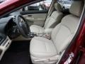 Ivory 2013 Subaru XV Crosstrek 2.0 Limited Interior Color