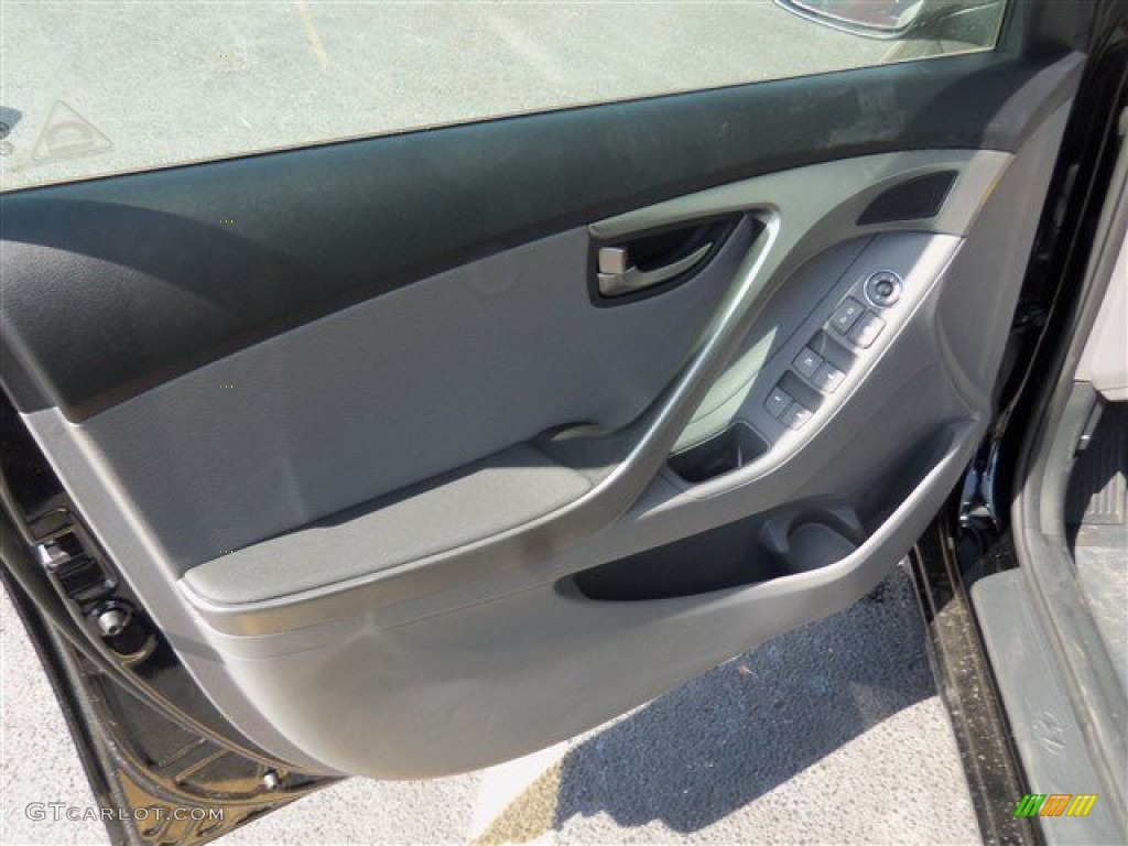2013 Elantra Limited - Black / Gray photo #10