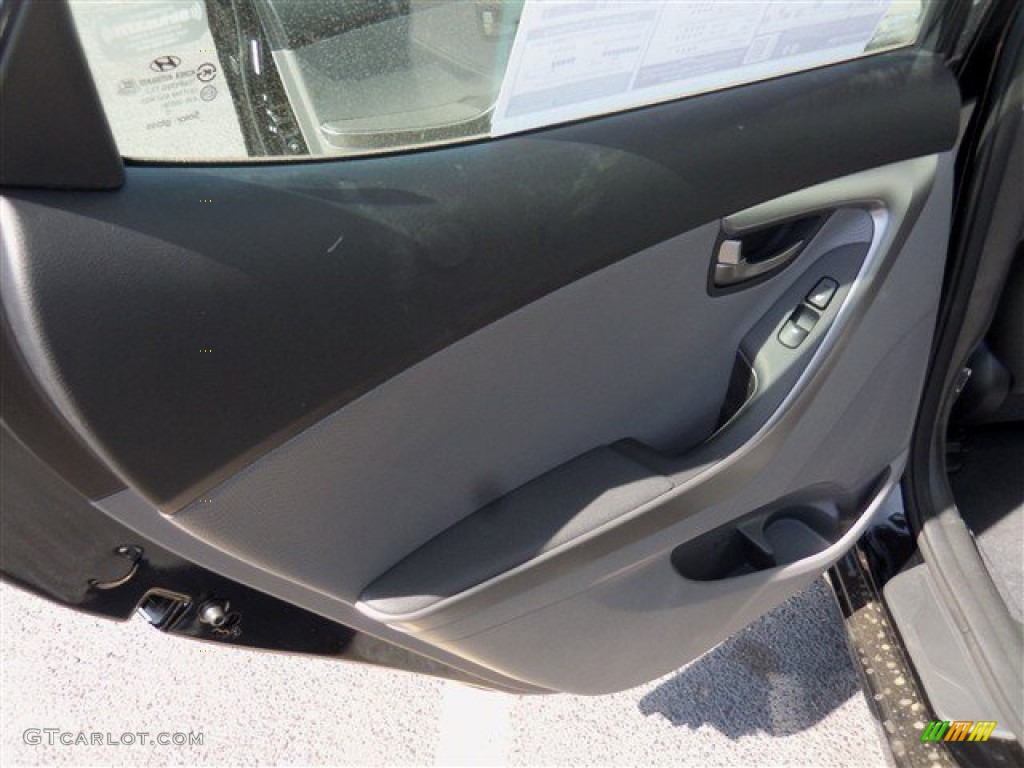 2013 Elantra Limited - Black / Gray photo #13