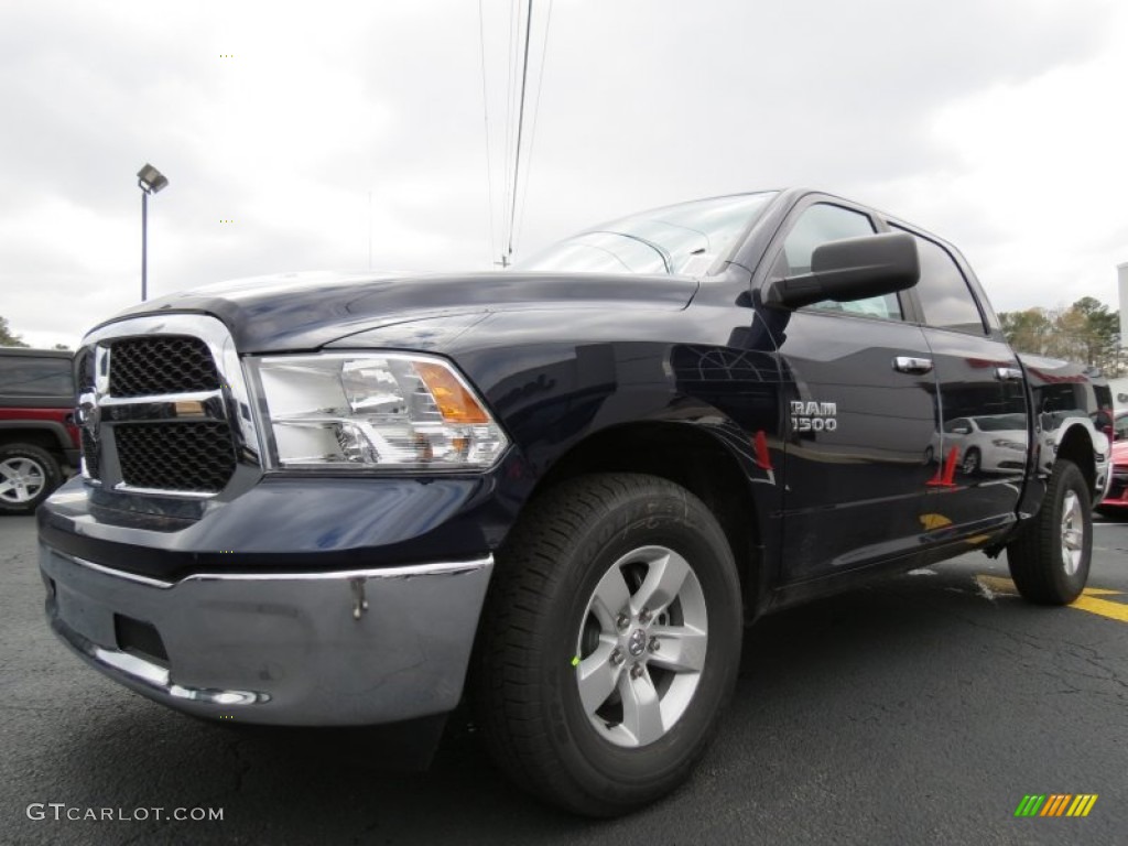 True Blue Pearl 2013 Ram 1500 SLT Crew Cab Exterior Photo #78881813