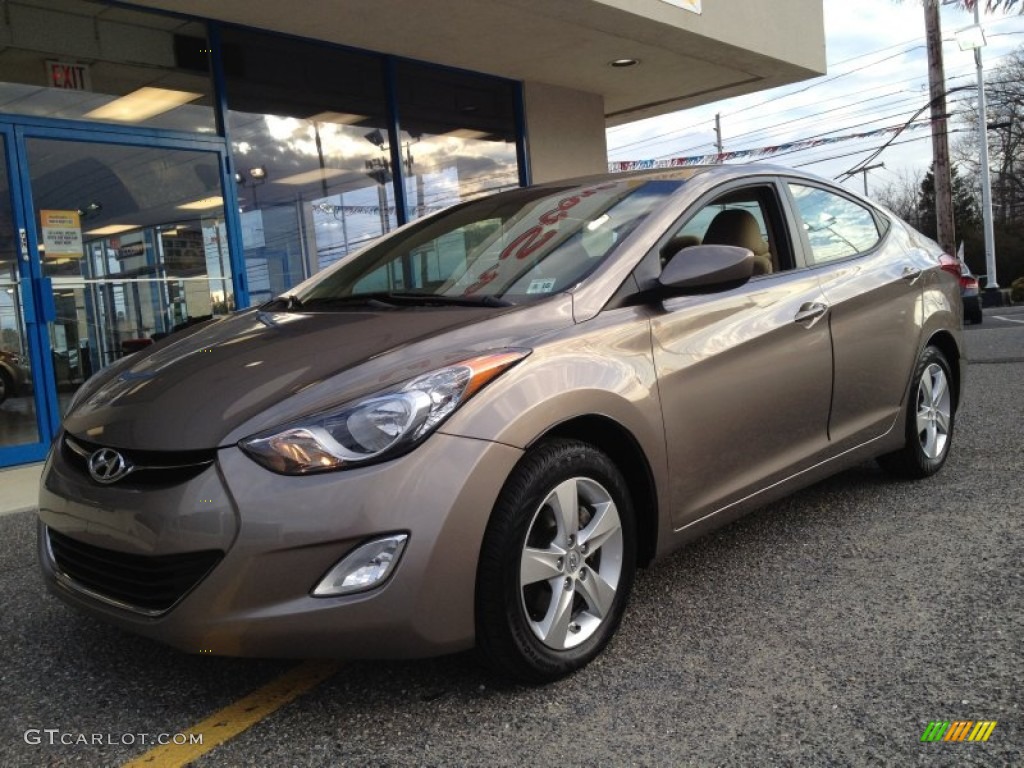 2012 Elantra GLS - Desert Bronze / Beige photo #1